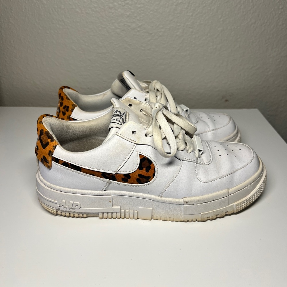Nike Air Force Pixel Leopard Print